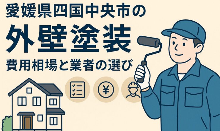 愛媛県四国中央市の外壁塗装の相場と表者選び画像